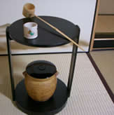 Equipment used during a tea ceremony  