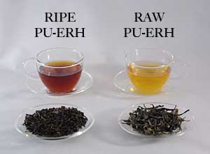  types of Pu'erh tea 
